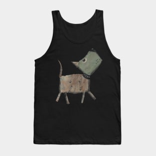 Collage Doggy, Dog Walking Tall Tank Top